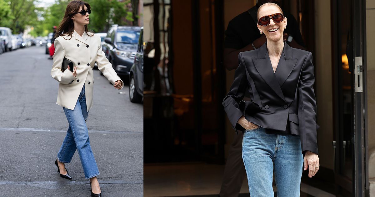 il segreto dei migliori look off duty delle celebs un blazer e un paio di jeans