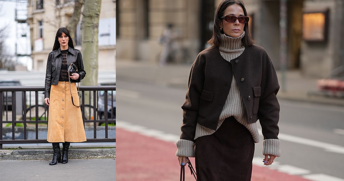 boho non solo boho gli outfit con la gonna in suede che sorprendono per eleganza