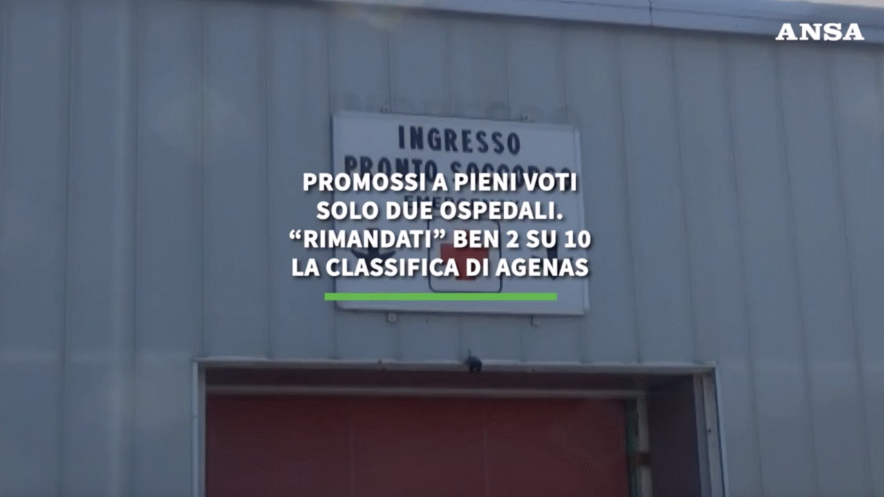 Promossi a pieni voti solo due ospedali, ‘rimandati’ ben 2 su 10, le pagelle di Agenas