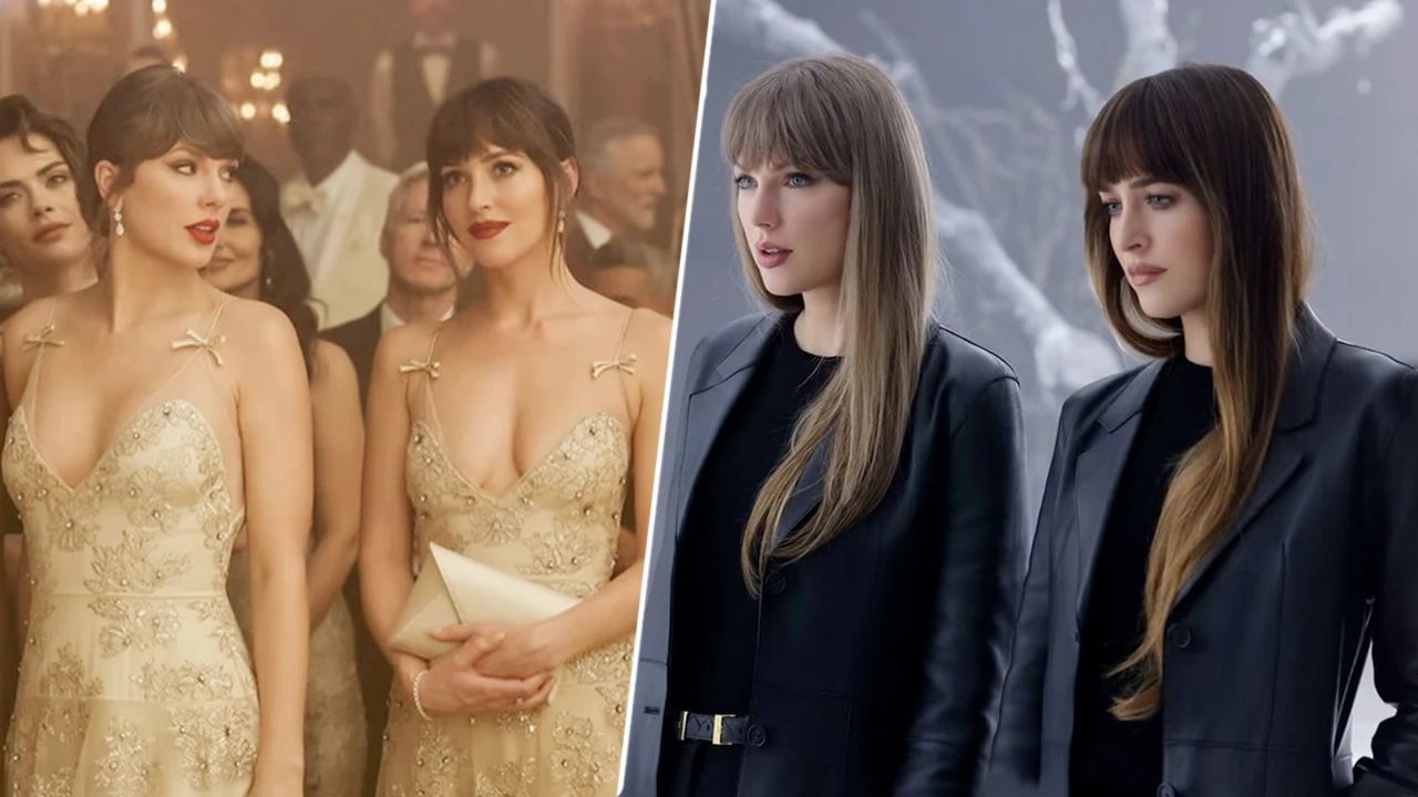 taylor swift e dakota johnson stessa frangia stesso riflesso il significato del beauty look di patient zero