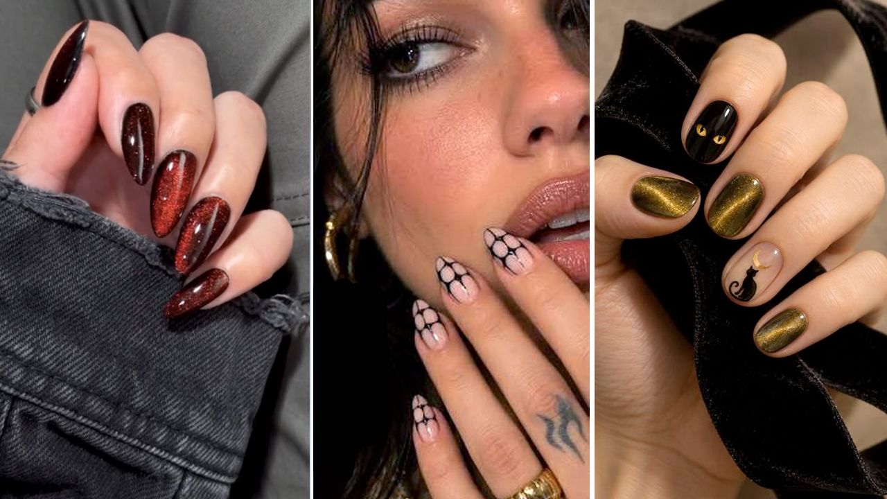 neri e viola mutevoli e cangianti nail art esoteriche gotiche fantasy il risultato unghie dark da sfoggiare ben oltre il 31 ottobre